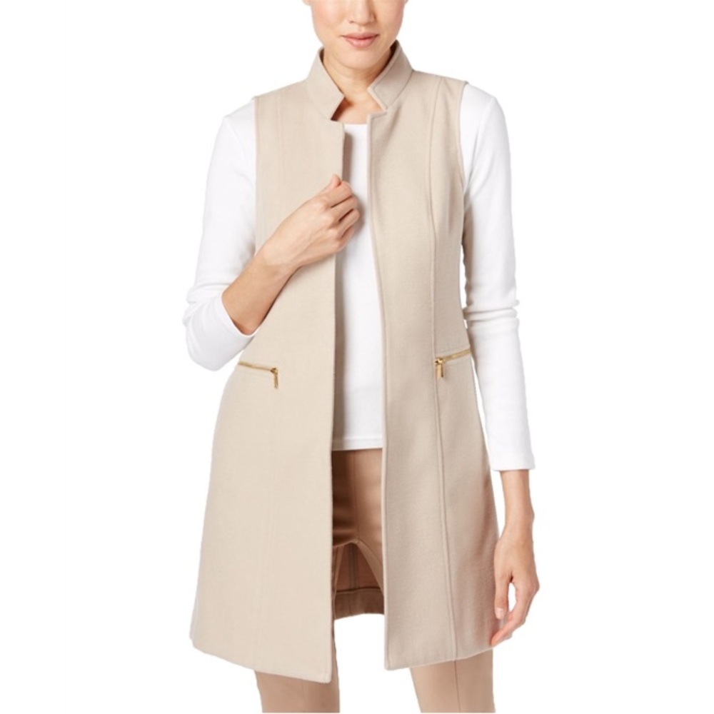 Calvin Klein Long Stand Collar Fashion Vest